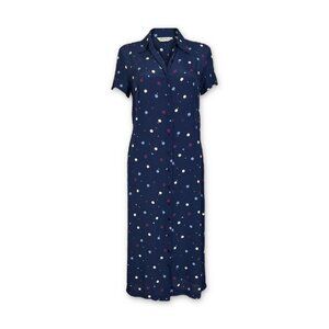 Eddie Bauer Dot Print Midi Shirt Dress - sz Small Petite